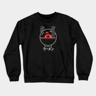 minimalist ramen noodles line art Crewneck Sweatshirt